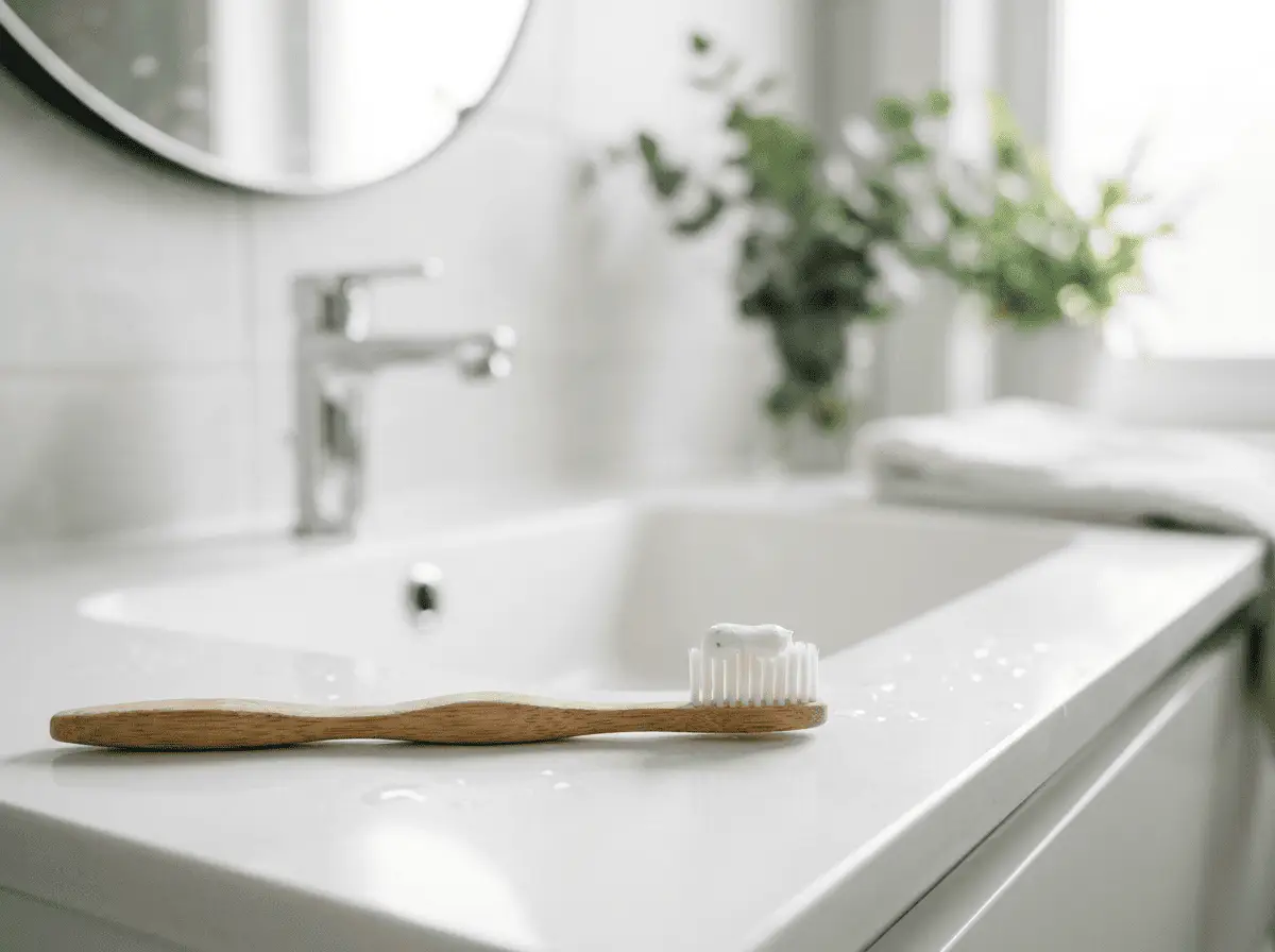 Brossage des dents avec une brosse à poils souples — conseils d'hygiène bucco-dentaire au cabinet dentaire à {{VILLE}}