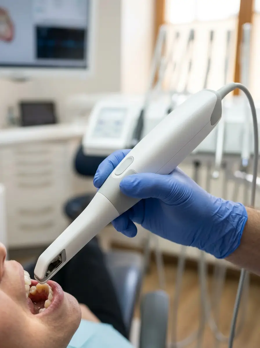 Empreinte optique numérique par scanner intra-oral au cabinet à {{VILLE}}